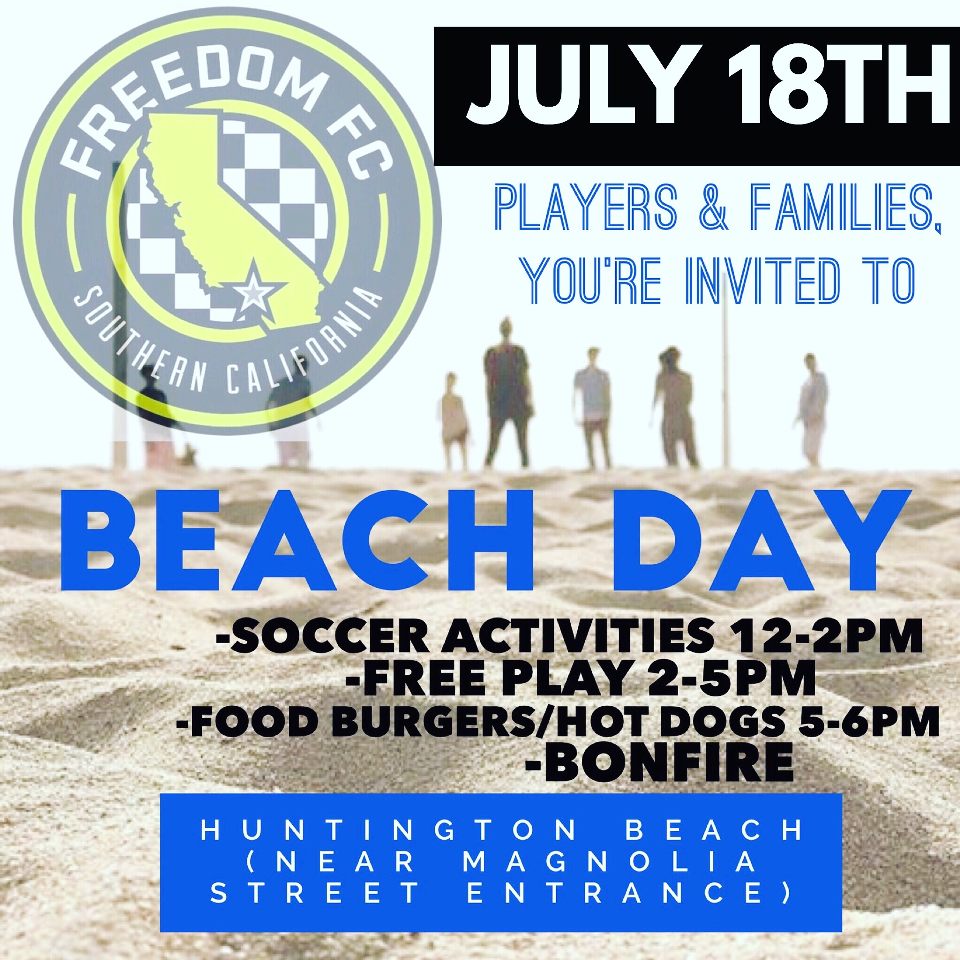 Freedom FC Beach Day!!!