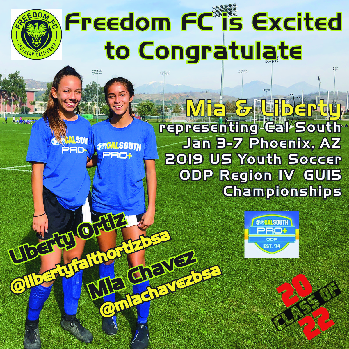 Ortiz G04 Liberty Ortiz and Mia Chavez selected to Regionals
